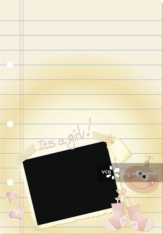 日记页面-女孩图片素材