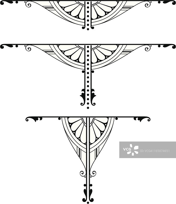 中心卷轴设计图片素材