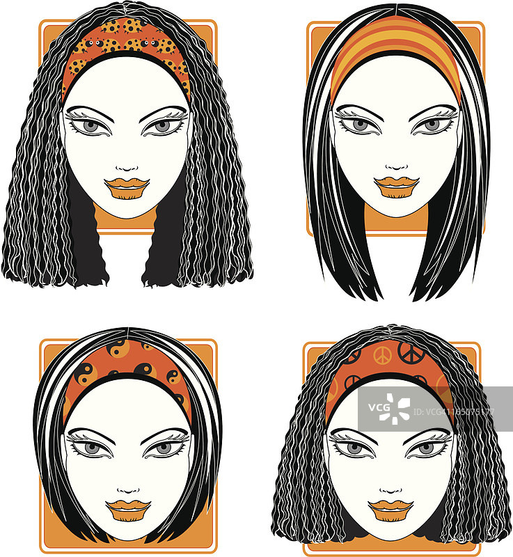 潮流发带图片素材