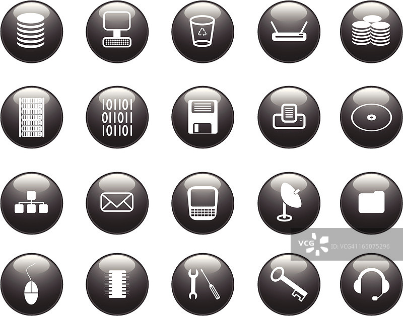 光泽感IT图标图片素材