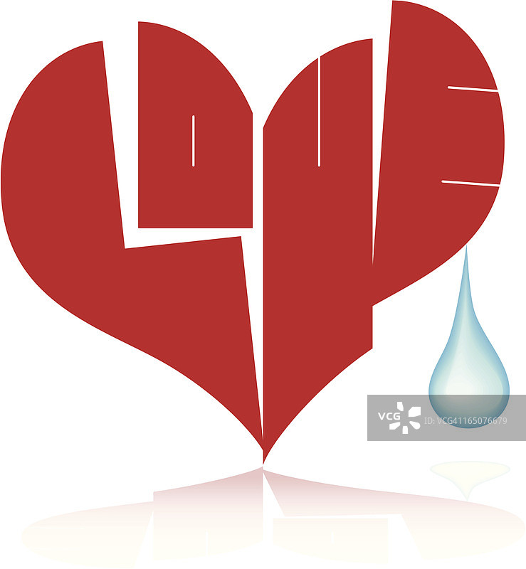 破碎的心图片素材