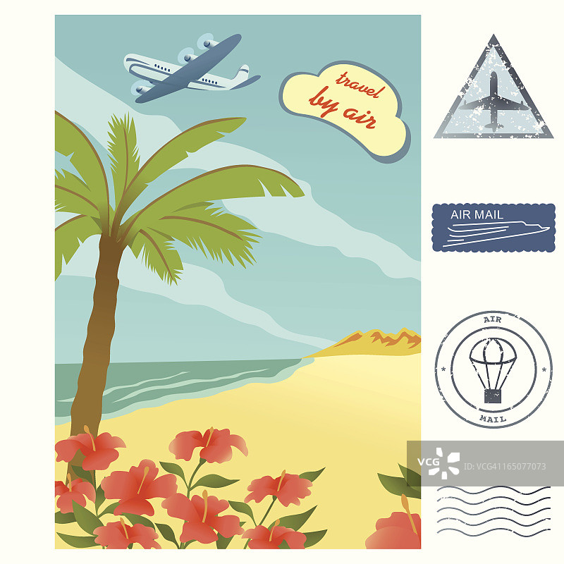 航空旅行图片素材