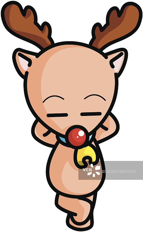 驯鹿卡通图片素材