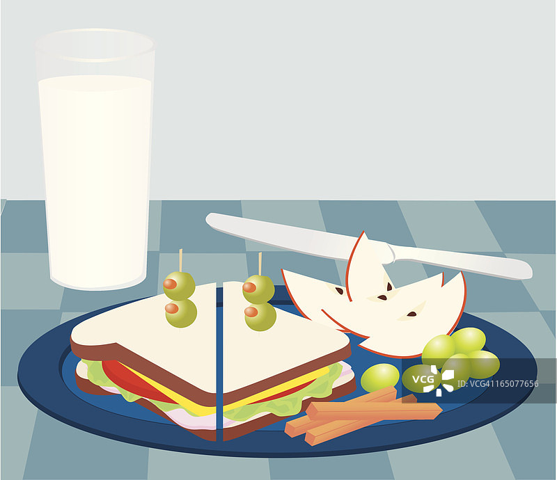 清淡的午餐图片素材