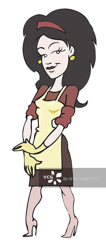 害羞的女仆图片素材