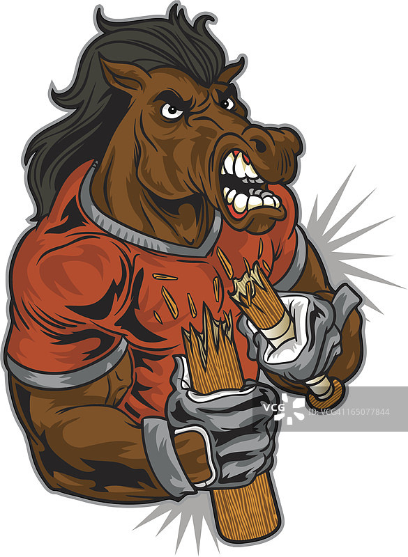 马和棒球图片素材