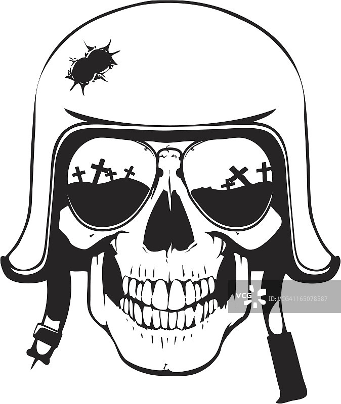 二战时期头骨图片素材