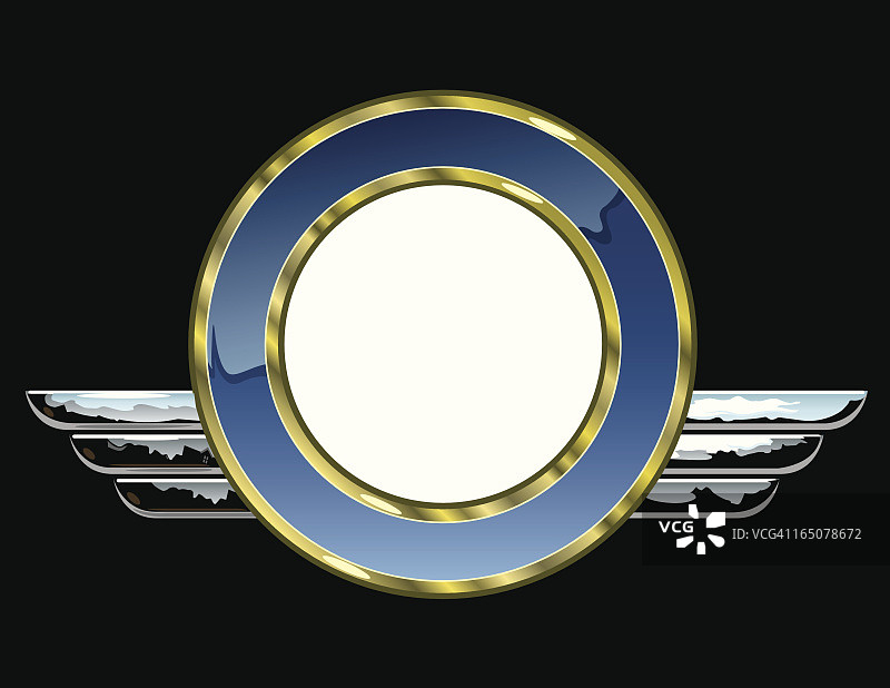 翅膀徽章图片素材