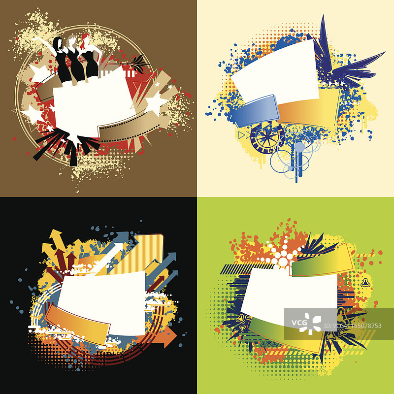 闪光文字设计元素系列图片素材