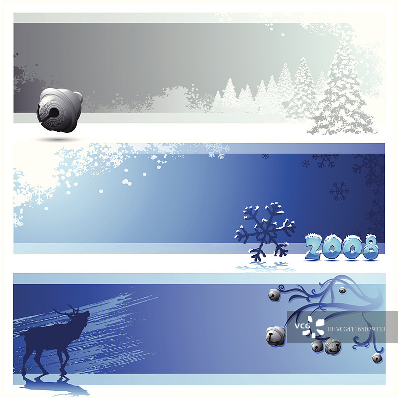 圣诞节三折面板图片素材