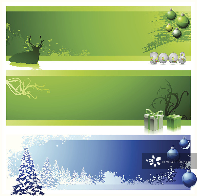 圣诞节三折面板图片素材