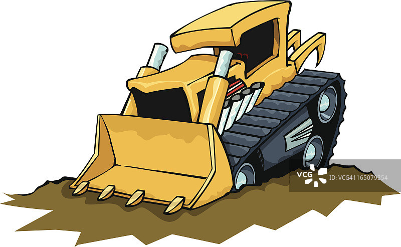 疯狂的推土机图片素材