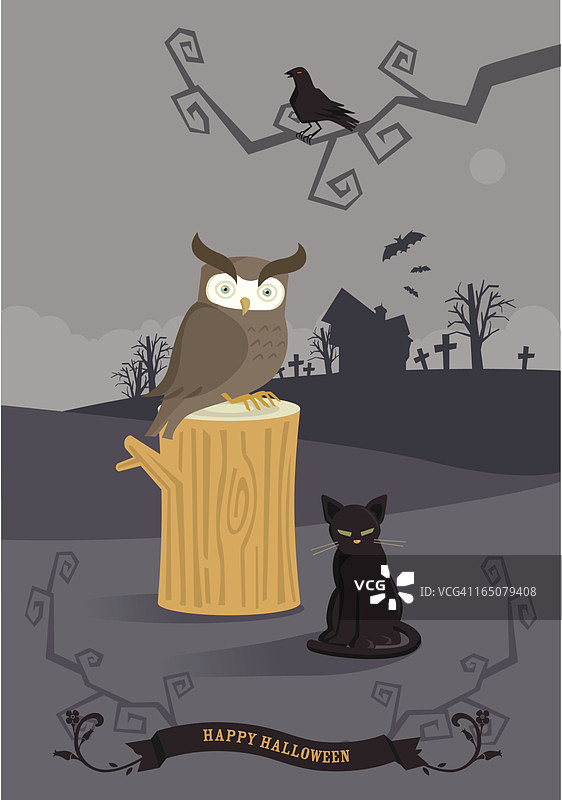 万圣节动物图片素材