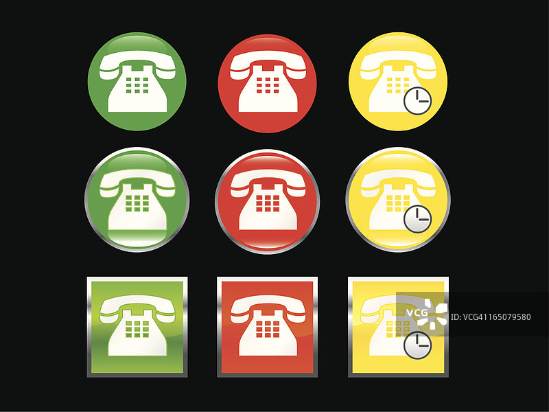 老式电话图标图片素材