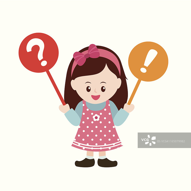 问答女孩图片素材