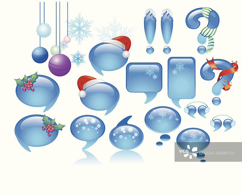 圣诞气泡图片素材