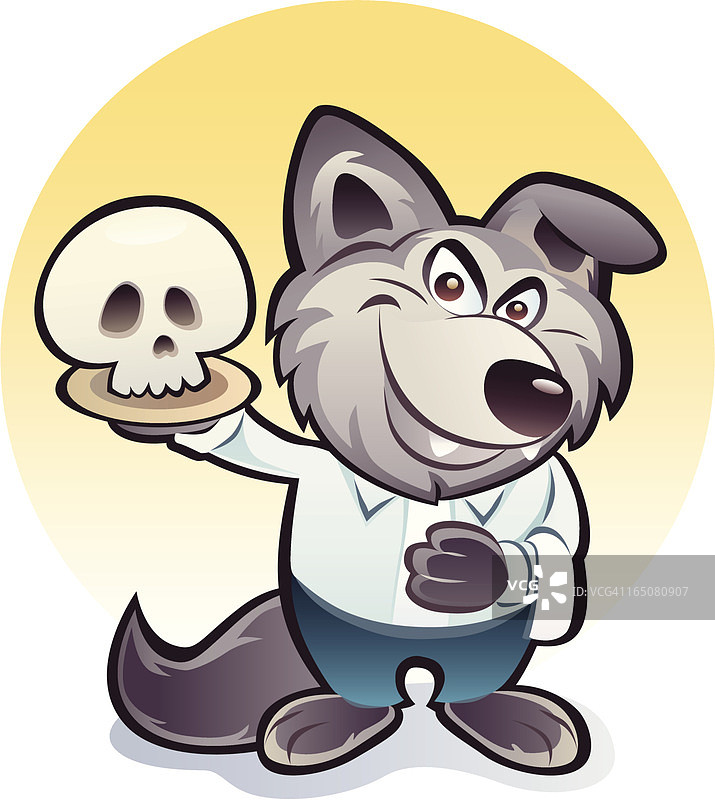 狼服务员图片素材