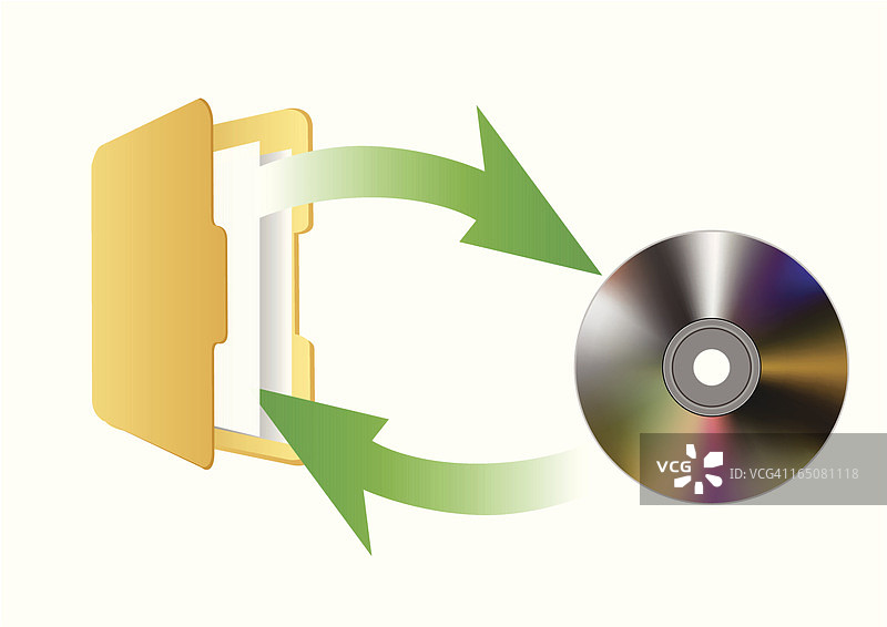 DVD和文件 - 矢量图图片素材