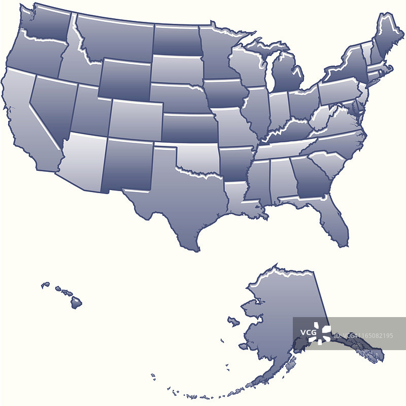 美国地图系列——马赛克图片素材