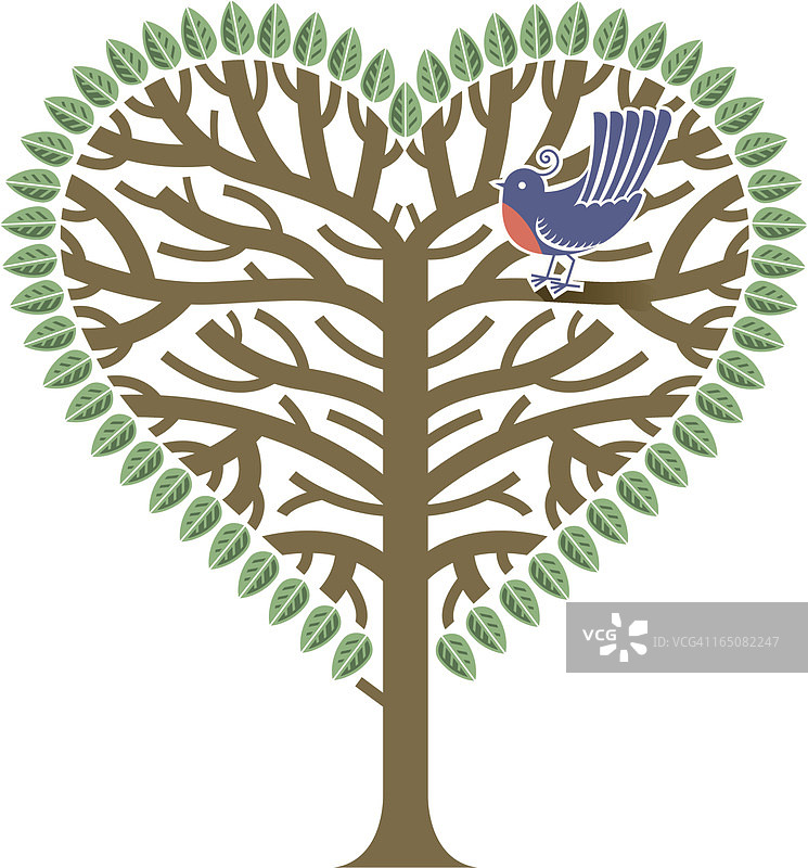 我们热爱树木和鸟类图片素材