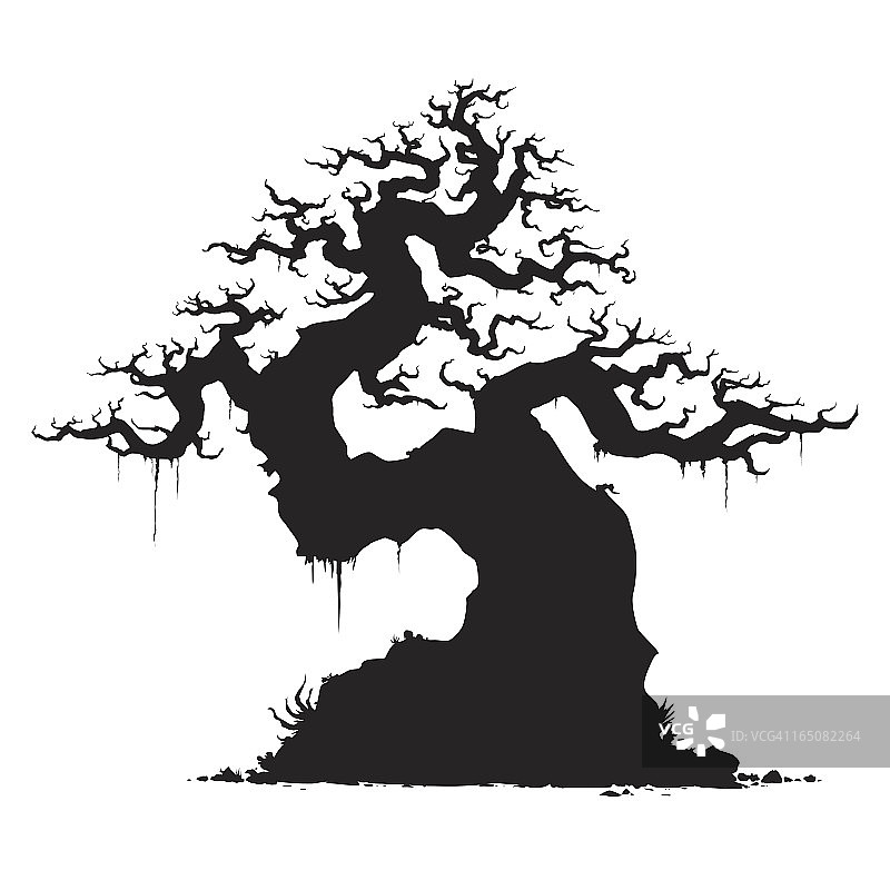 扭曲的老树图片素材