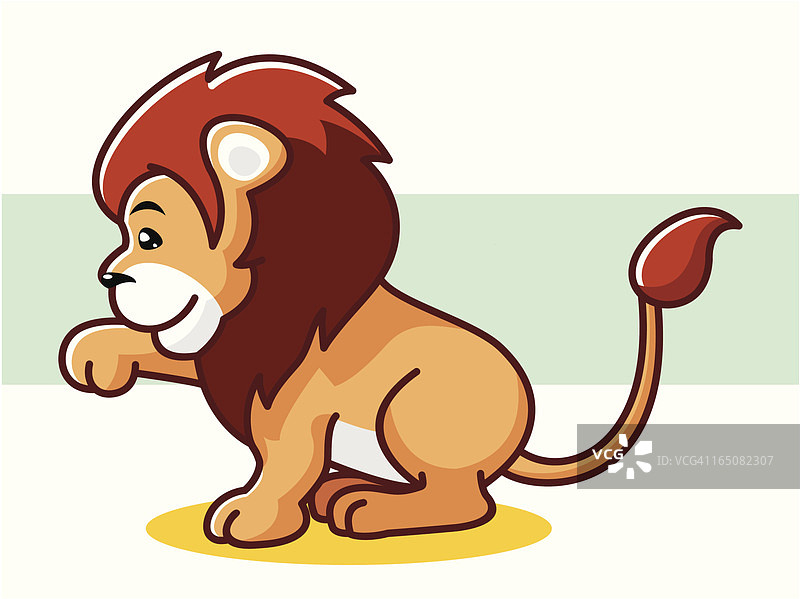 狮子卡通图片素材