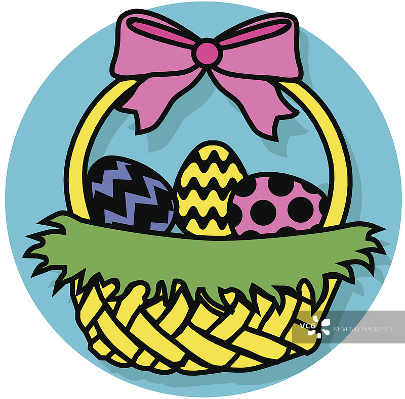 复活节篮子图标图片素材