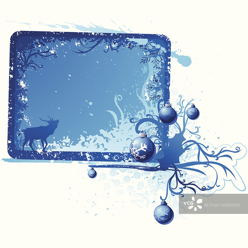 圣诞节做旧风格标语牌图片素材