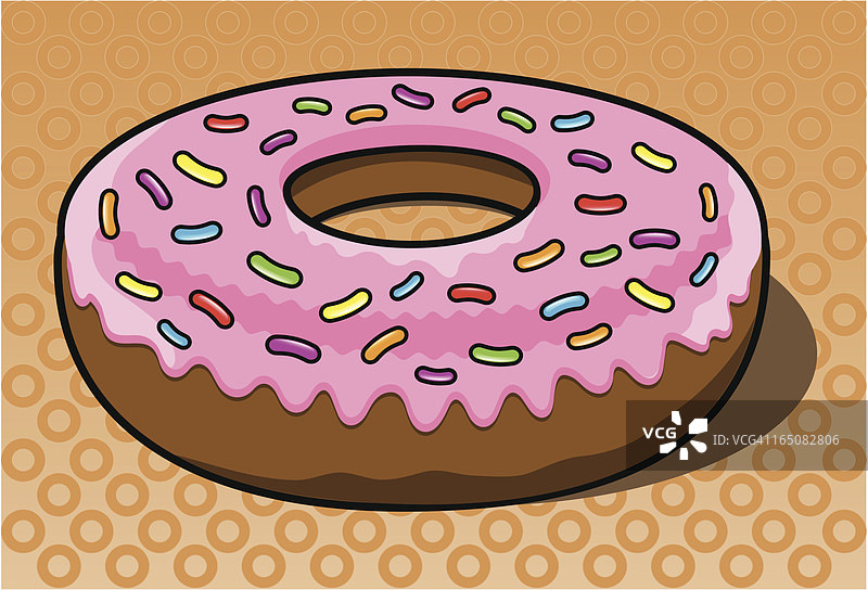 冰镇甜甜圈图片素材