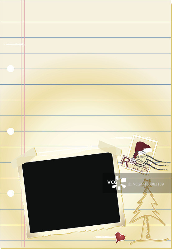 圣诞节剪贴簿页面图片素材