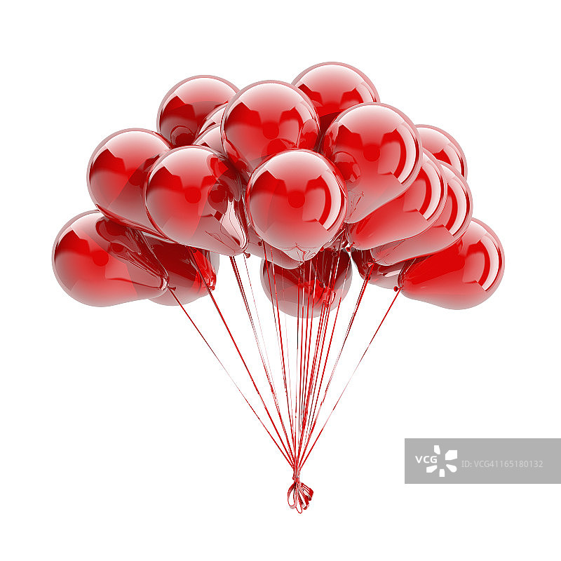 白色背景上的孤立气球图片素材