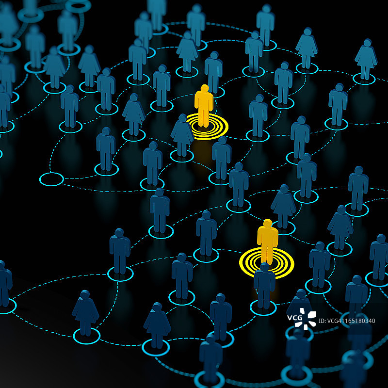 商务团队合作概念：人群图片素材