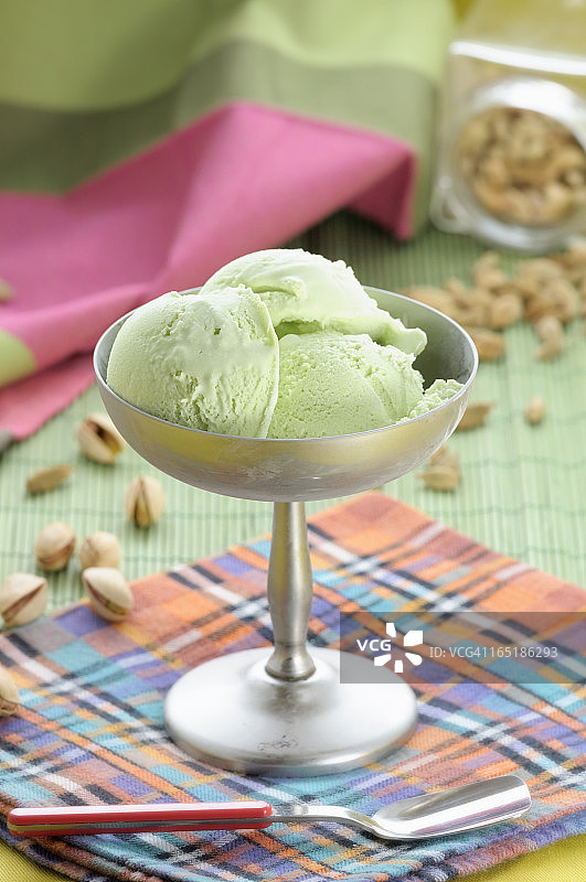 阿月浑子冰淇淋图片素材