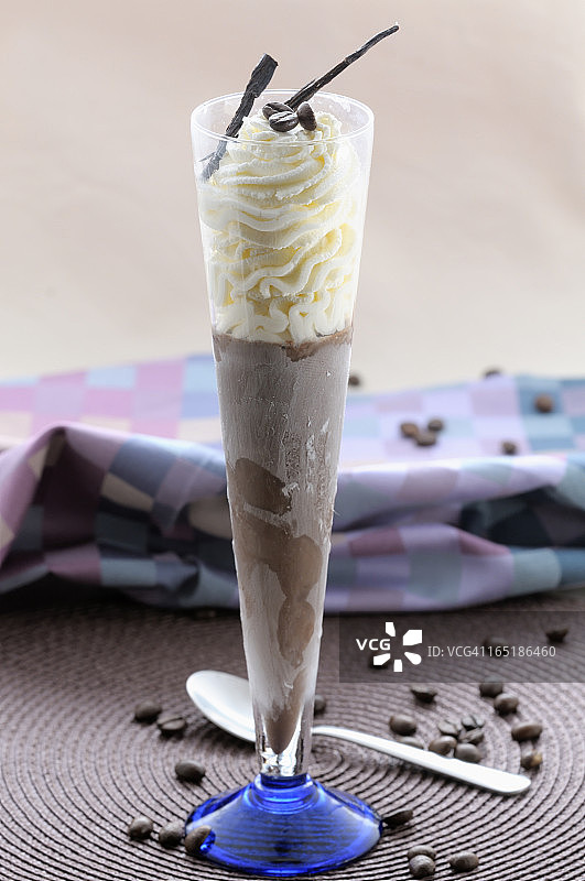 奶油咖啡冰沙图片素材