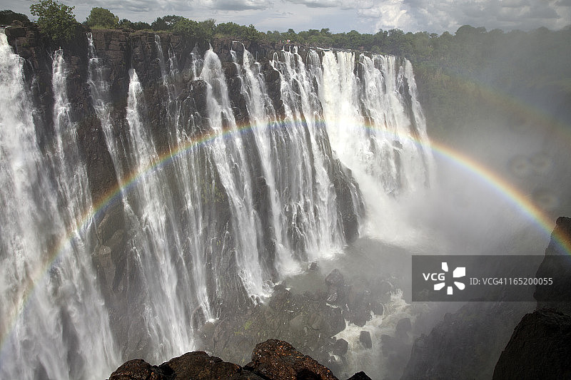 赞比亚维多利亚瀑布（非洲南部）图片素材