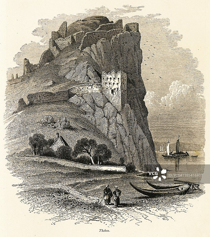 斯洛伐克德温（古董木刻）图片素材