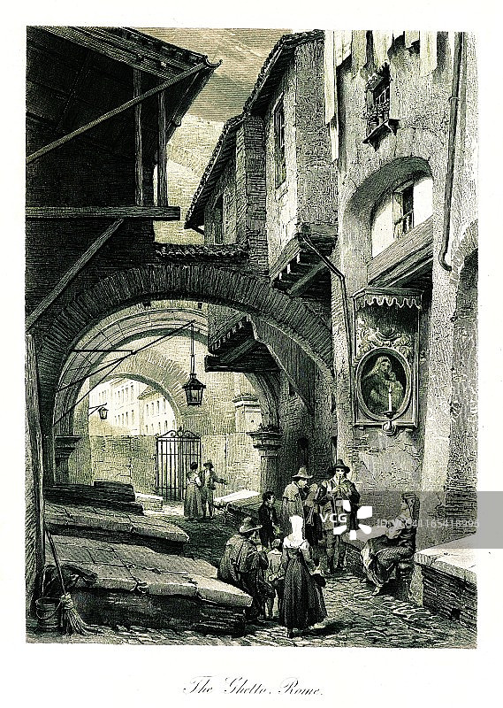 意大利罗马犹太区图片素材