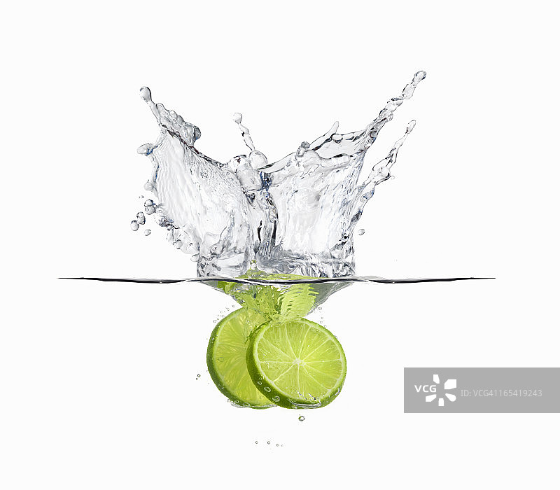 酸橙飞溅图片素材