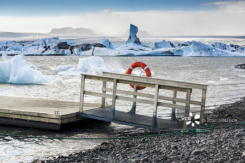 冰岛杰古沙龙冰河湖图片素材