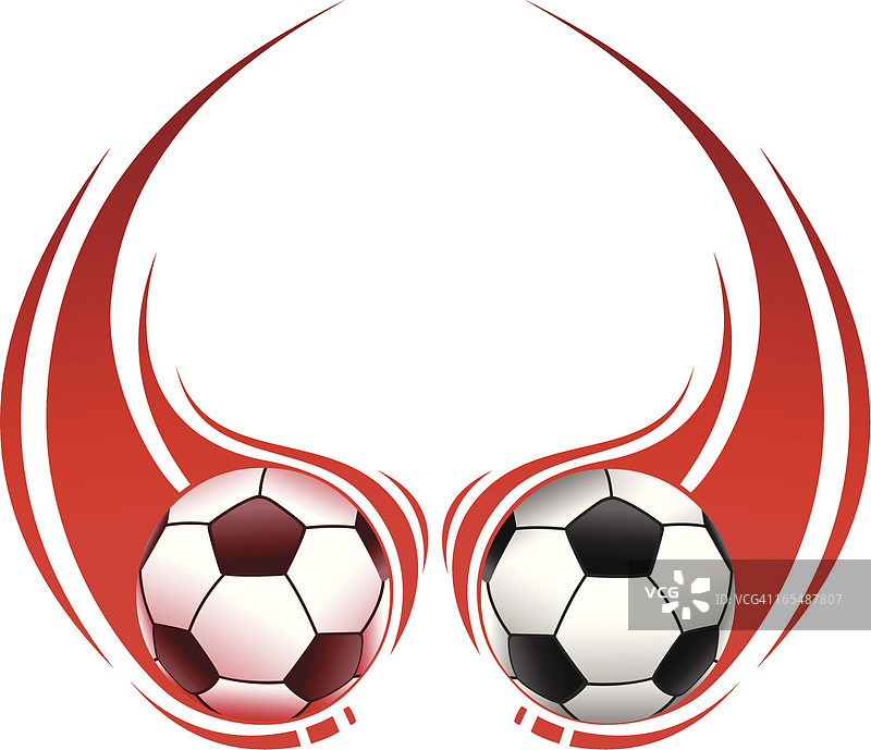 燃烧的足球图片素材