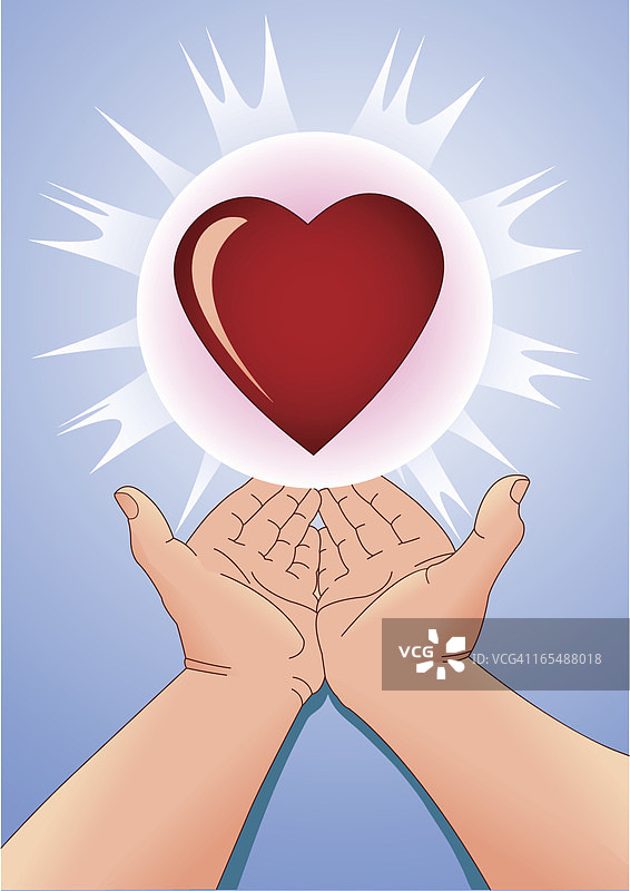 献出你的心图片素材