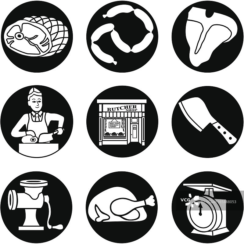 肉店反向标志图片素材