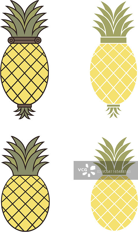 装饰性菠萝图片素材
