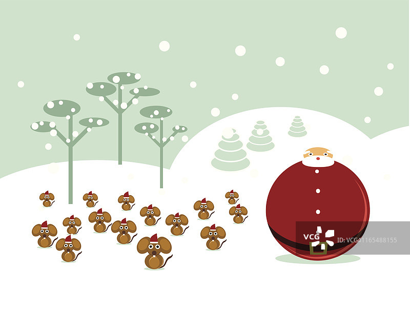 圣诞老人的助手们图片素材