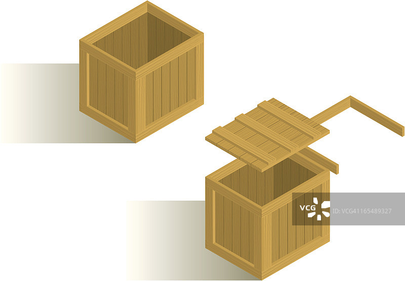 矢量木箱图片素材