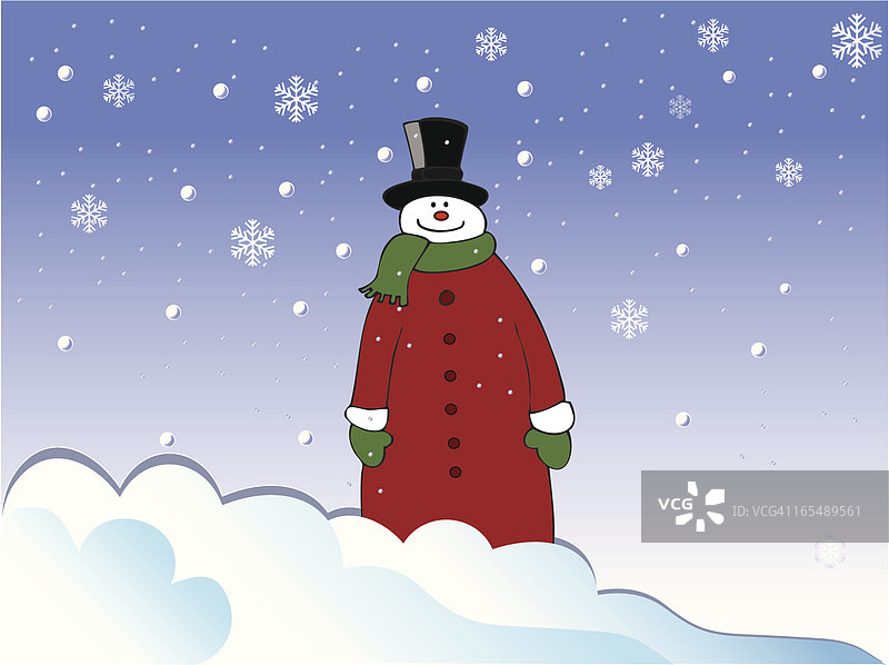 冬季雪人图片素材