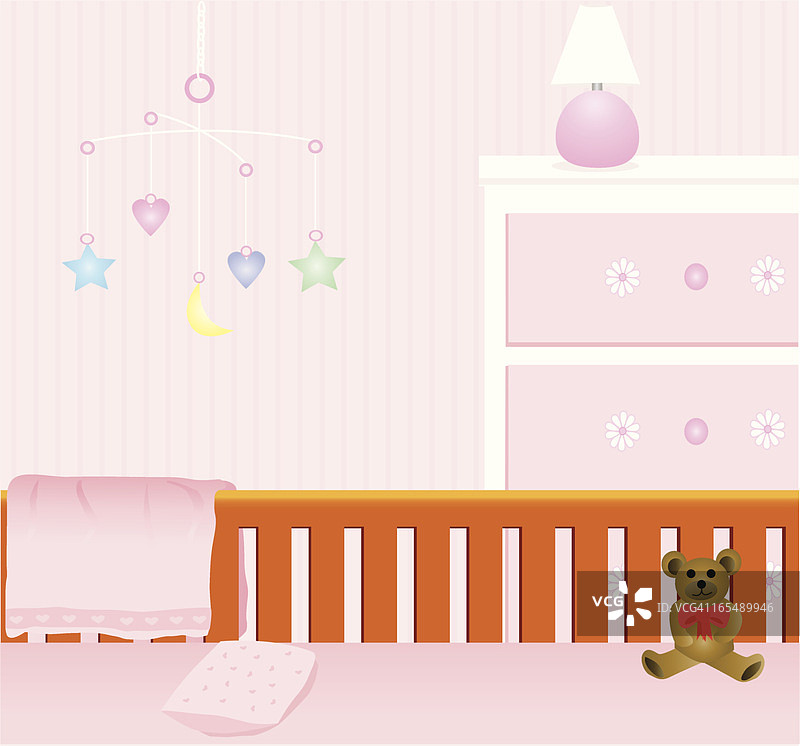 女婴婴儿房图片素材