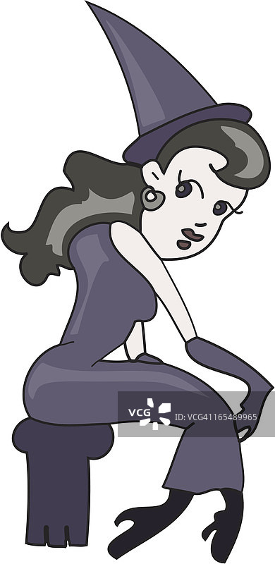 可爱的女巫图片素材