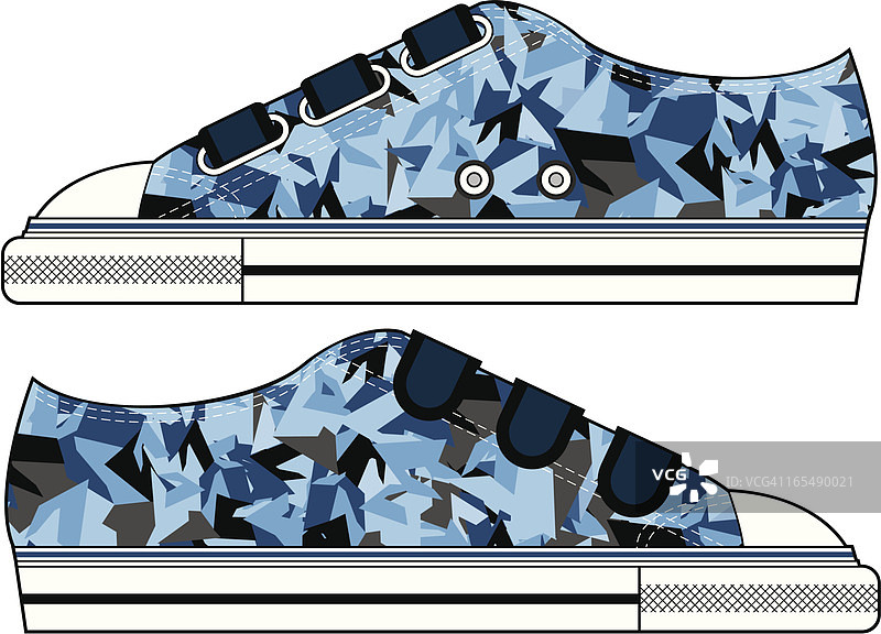 复古迷彩运动鞋图片素材