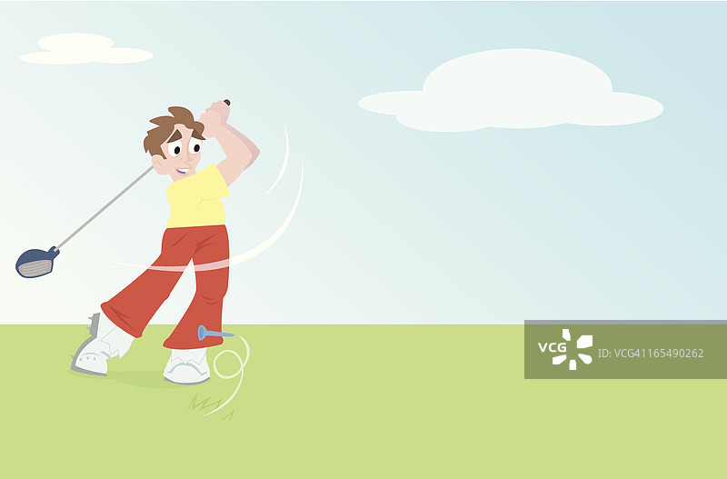 高尔夫挥杆图片素材